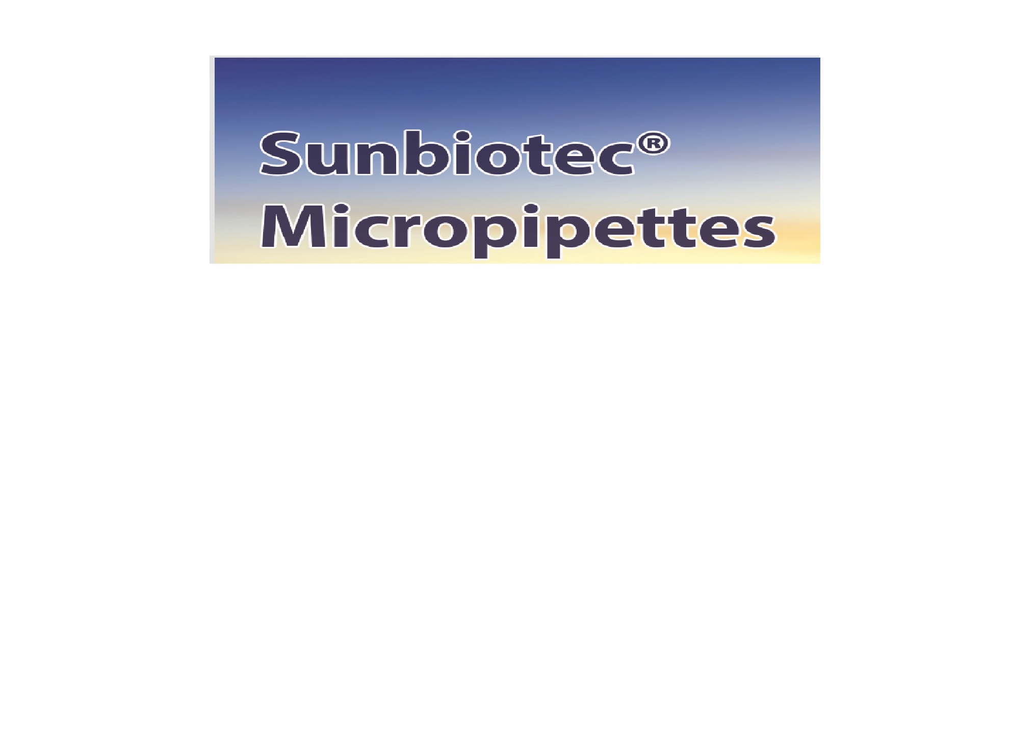 Sunbiotec Micropettes
